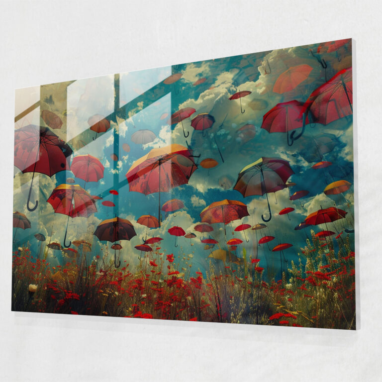 Surrealism Art Glass Print - Surrealism Art, Glass Art, Glass Print, Modern Art