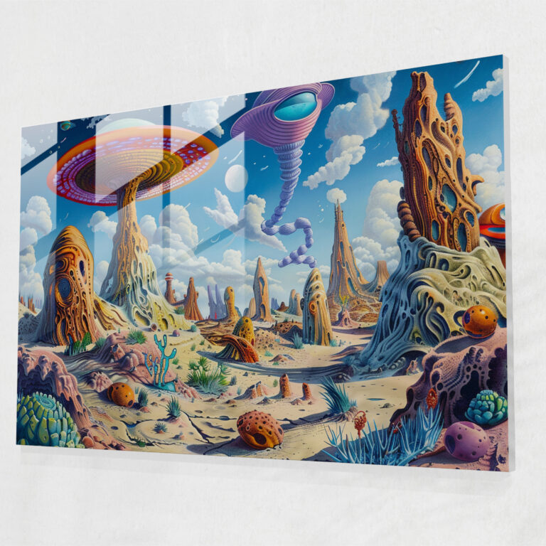 Surrealism Glass Wall Art Print - Surrealism Art, Glass Wall Art, Home Decoration, Glass Print