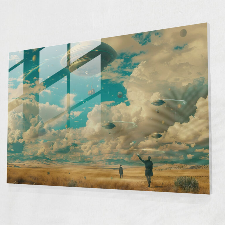 Dreamlike Glass Art Print - Surrealism Art, Modern Art, Glass Wall Art, Glass Print