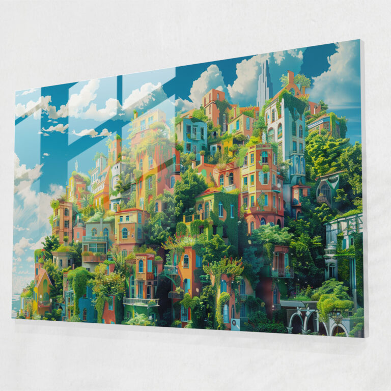Surrealism Art Modern Art - Surrealism Art, Home Decoration, Glass Print, Surrealism Art