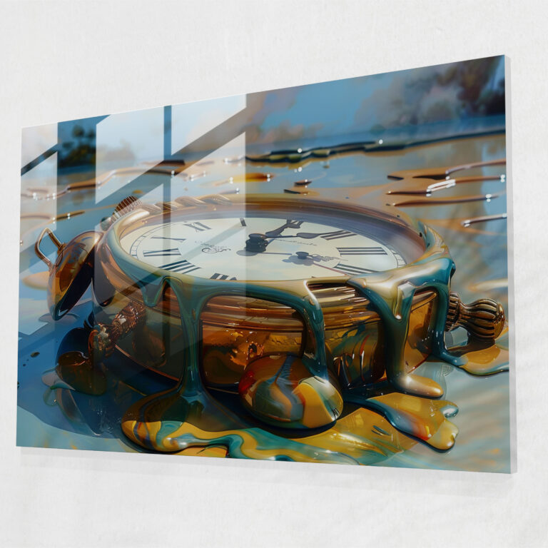 Melting Clocks Wall Decoration - Surrealism Art, Surrealism Art, Modern Art, Home Decoration
