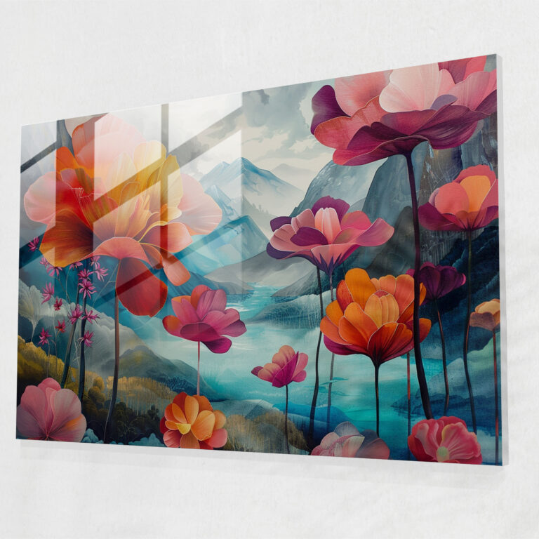Surrealism Art Home Decoration: Dreamy Flowers - Surrealism Art, Home Decoration, Surrealism Art, Modern Art