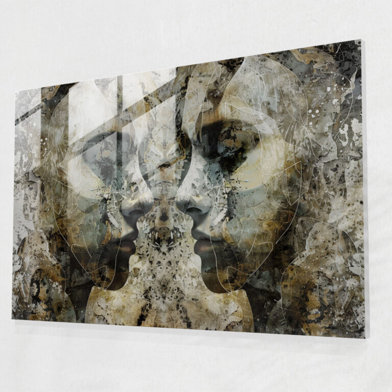 Surrealism Art Wall Decoration: Abstract Faces - Surrealism Art, Surrealism Art, Wall Decoration, Modern Art