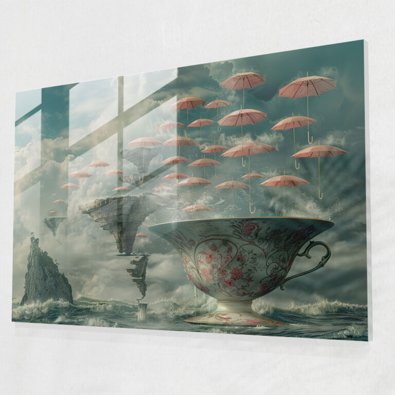 Surrealism Giant Teacup Home Decoration - Surrealism Art, Absurd Reality, Home Decoration, Wall Decoration