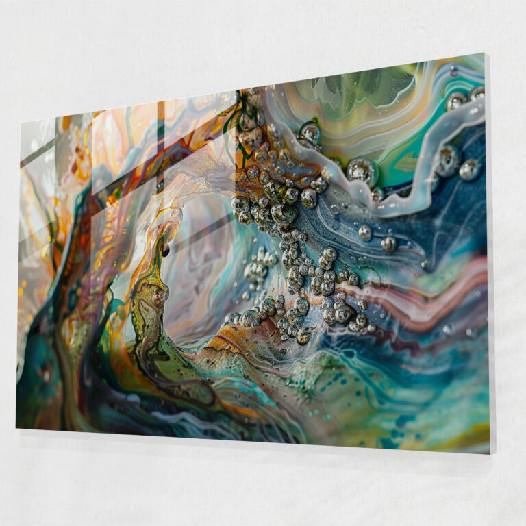 Surrealism Unseen Dimensions Glass Art - Surrealism Art, Modern Art, Twisted Landscapes, Unseen Dimensions