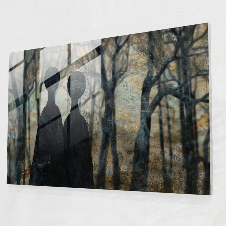 Enigmatic Forest Surrealism Art Home Decoration - Surrealism Art, Surrealism Art, Forest Setting, Enigmatic Figures
