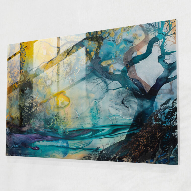 Ethereal Landscapes Surrealism Art Glass Wall Art - Surrealism Art, Glass Art, Surrealism Art, Dreamy Landscapes