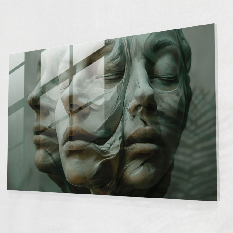 Surrealism Modern Art - Morphing Faces - Surrealism Art, Home Decoration, Surrealism Art, Wall Decoration