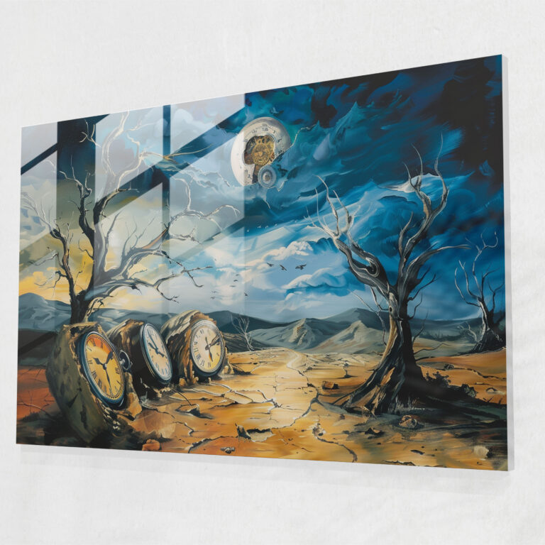 Surrealism Art Glass Print - Surrealism Art, Home Decoration, Wall Decoration, Glass Print