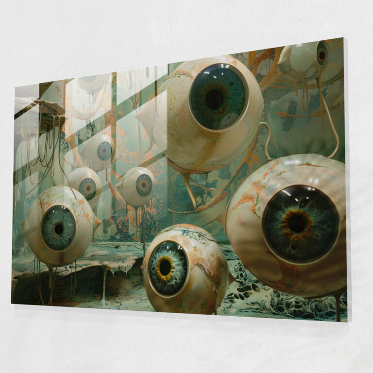 Surrealism Art Glass Wall Art - Surrealism Art, Home Decoration, Surrealism Art, Glass Art