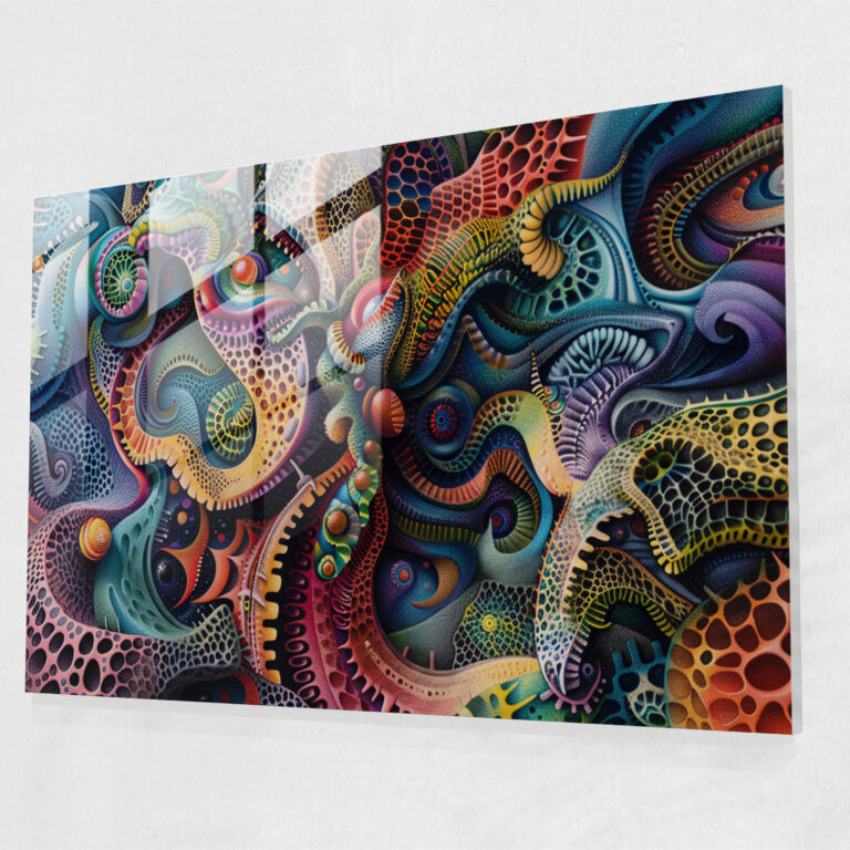 Surrealism Art Glass Print - Surrealism Art, Modern Art, Glass Print, Home Decoration