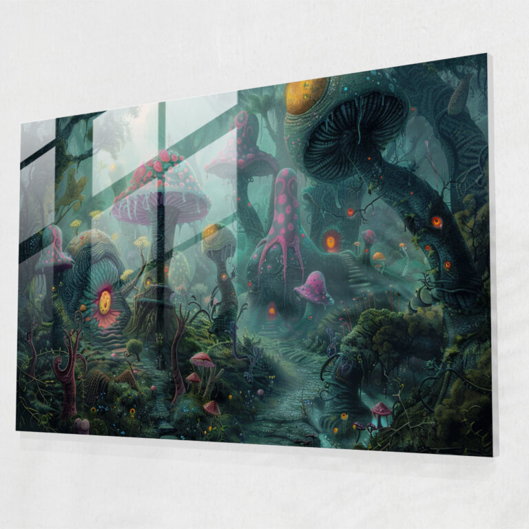 Surrealism Art Home Decoration - Surrealism Art, Home Decoration, Glass Print, Modern Art