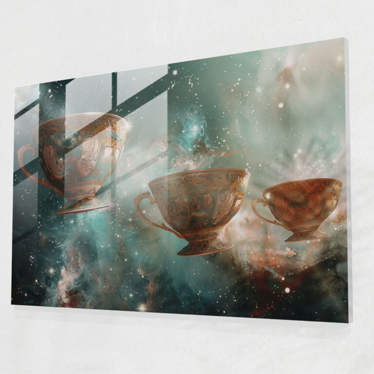 Surrealism Art Glass Art - Surrealism Art, Surrealism Art, Wall Decoration, Space