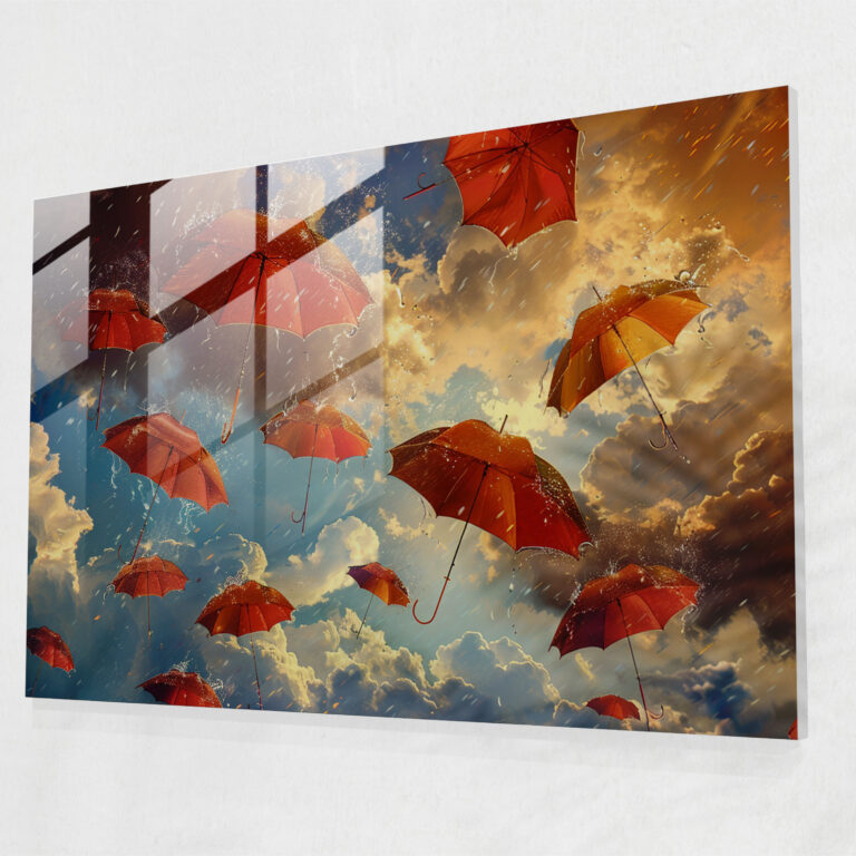 Surrealism Art Glass Print - Surrealism Art, Surrealism Art, Glass Print, Modern Art
