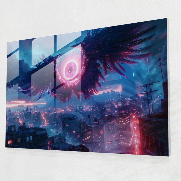 Surrealism Glass Art Eye - Surrealism Art, Glass Print, Glass Art, Surrealism Art
