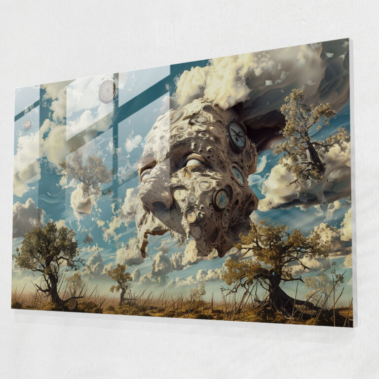 Surrealism Glass Wall Art Landscape - Surrealism Art, Glass Wall Art, Glass Print, Wall Decoration