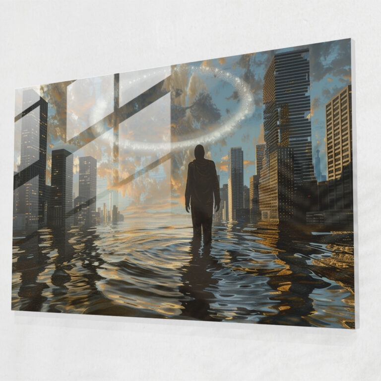 Surrealism Home Decoration Figure - Surrealism Art, Surrealism Art, Glass Print, Home Decoration