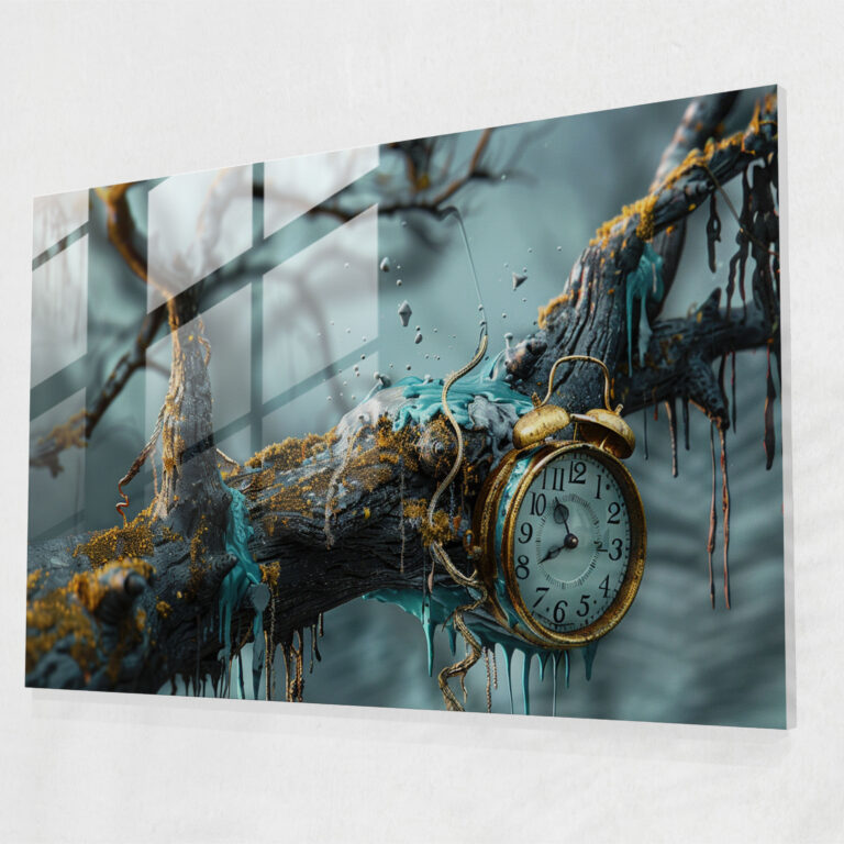 Surrealism Glass Print - Surrealism Art, Modern Art, Surrealism Art, Home Decoration