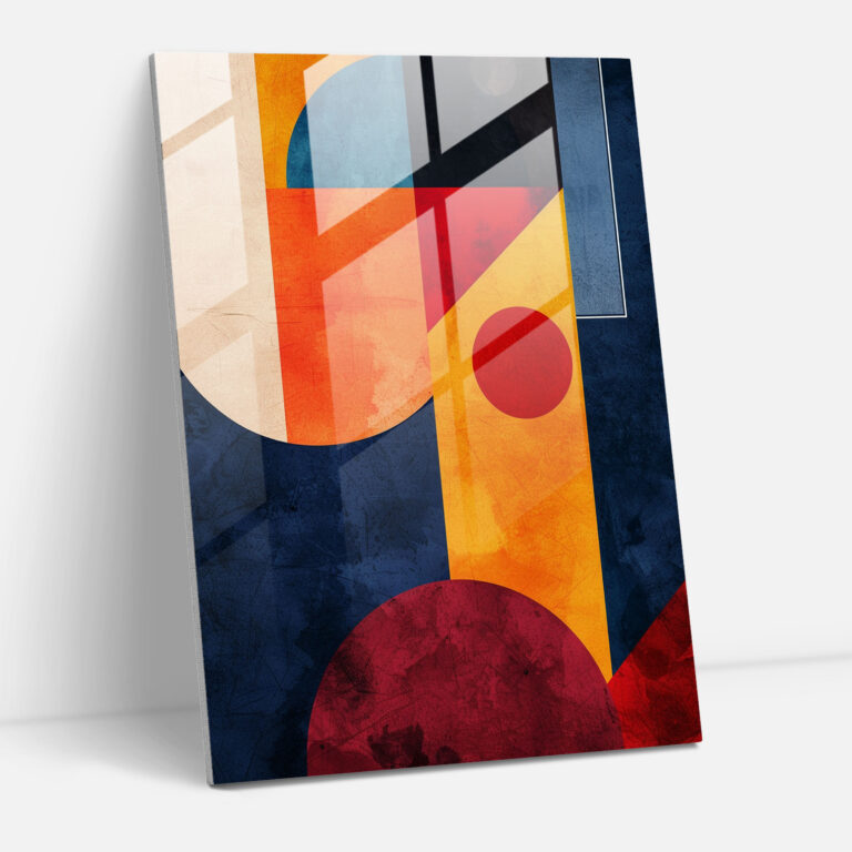 Suprematism Geometric Shapes Glass Print - Suprematism, Glass Wall Art, Glass Print, Glass Art