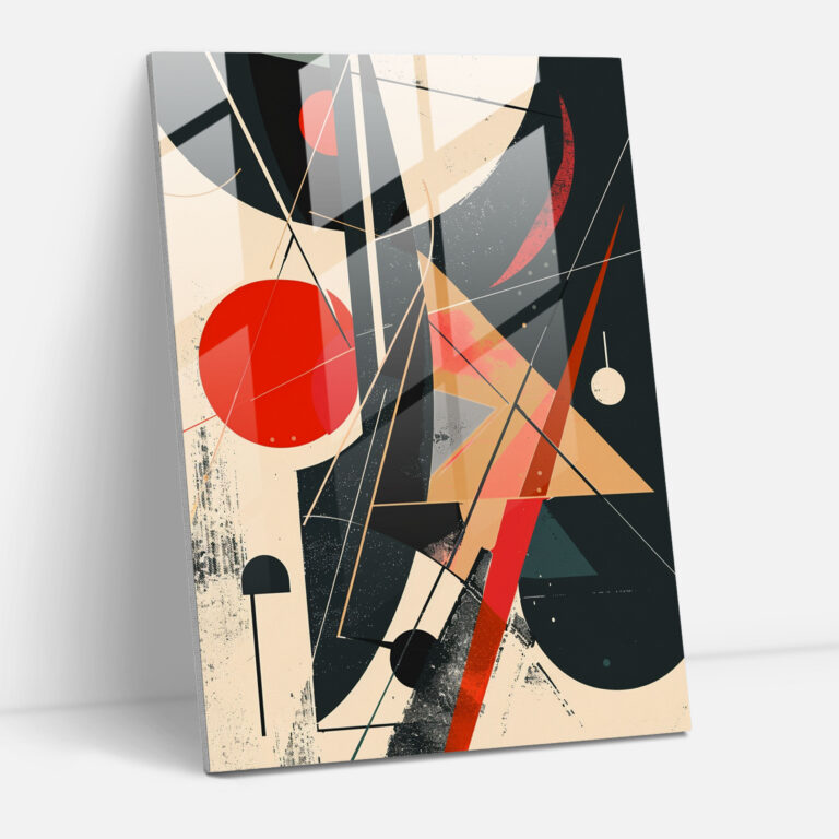 Suprematism Glass Print Home Decoration - Suprematism, Glass Print, Modern Art, Home Decoration