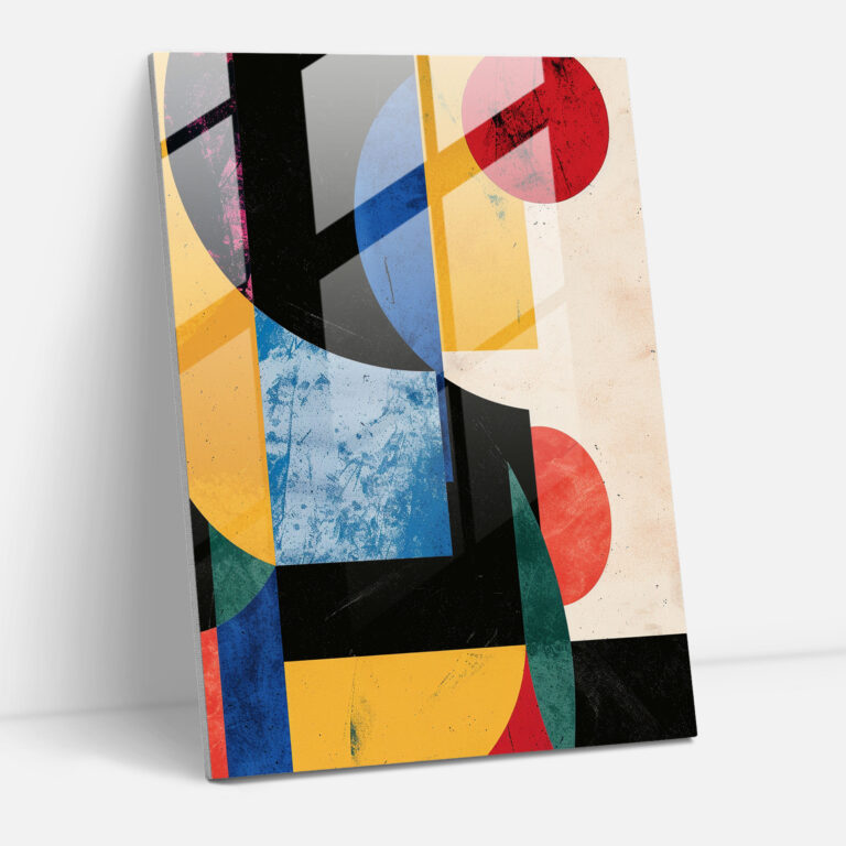 Suprematism Abstract Glass Print - Suprematism, Home Decoration, Suprematism, Glass Print