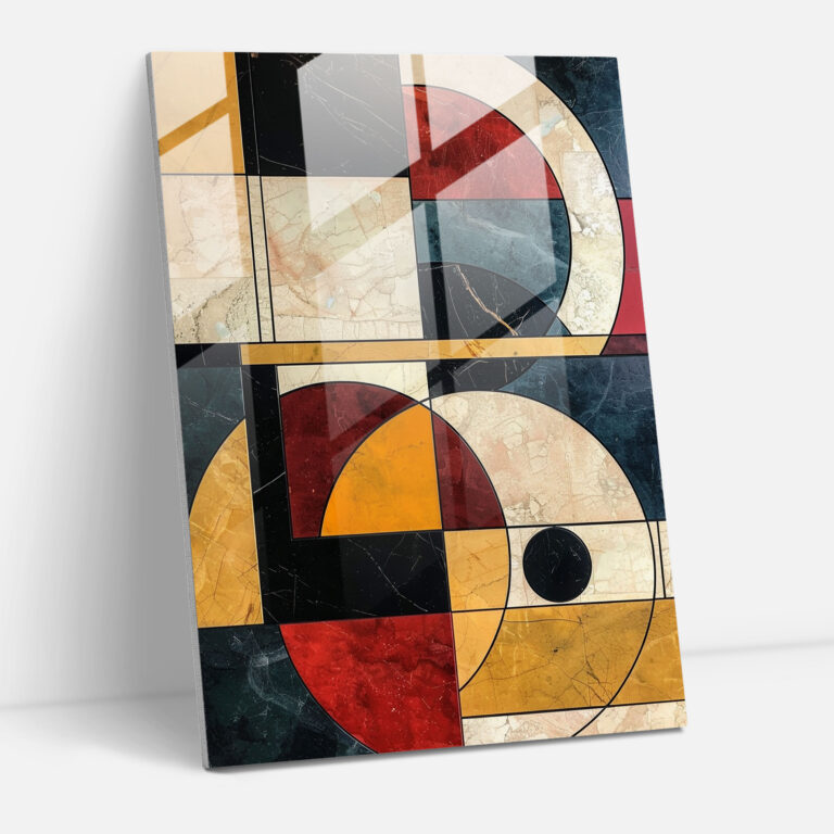 Suprematism Geometric Patterns Glass Print - Suprematism, Modern Art, Wall Decoration, Glass Print