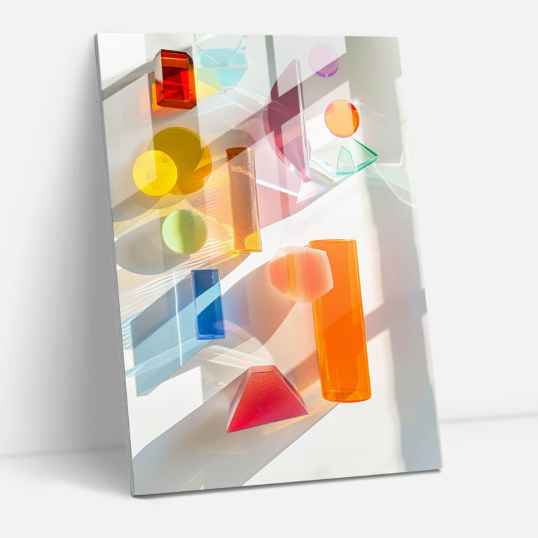 Suprematism Colorful Abstract Glass Art - Suprematism, Suprematism, Home Decoration, Glass Art