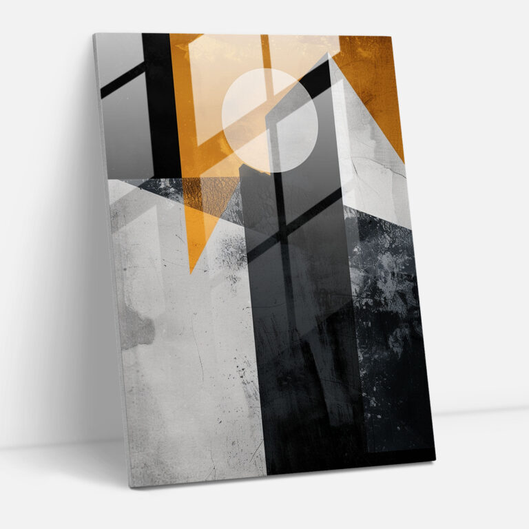Suprematism Monochromatic Glass Print - Suprematism, Suprematism, Home Decoration, Wall Decoration