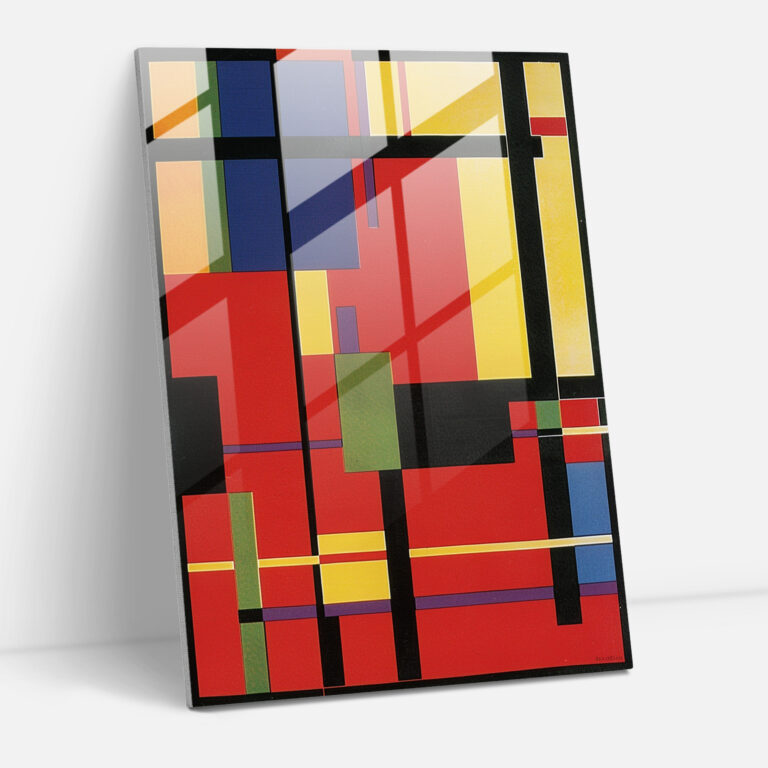 Suprematism Primary Colors Glass Print - Suprematism, Modern Art, Suprematism, Glass Print