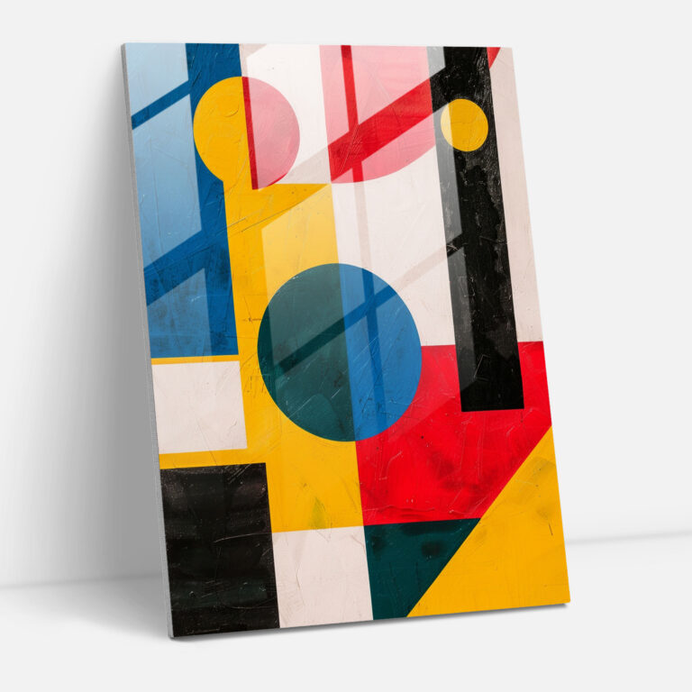 Suprematism Home Decoration - Suprematism, Wall Decoration, Glass Print, Home Decoration
