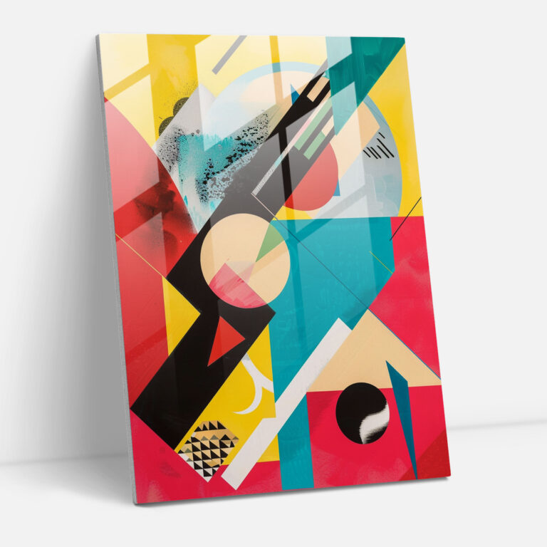 Suprematism Glass Print - Suprematism, Glass Art, Modern Art, Home Decoration