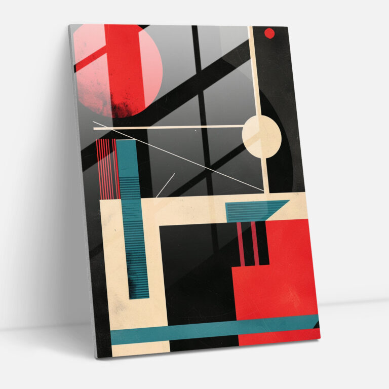 Suprematism Glass Wall Art - Suprematism, Modern Art, Glass Wall Art, Bold Lines