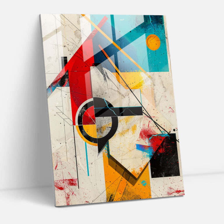 Suprematism Wall Decoration - Suprematism, Glass Print, Abstract Forms, Colorful Art