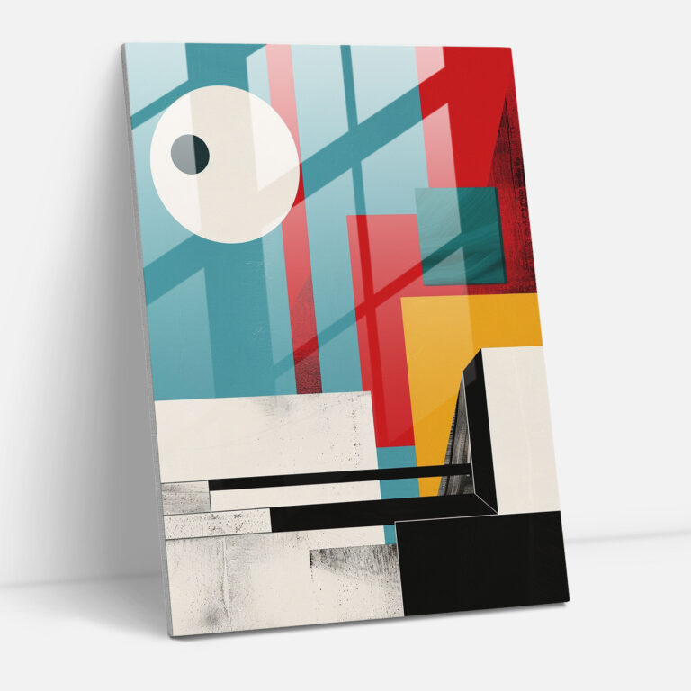 Suprematism Home Decoration Glass Art - Suprematism, Suprematism, Wall Decoration, Glass Print