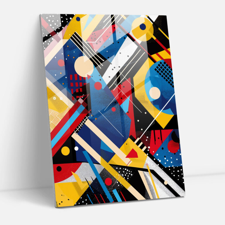 Suprematism Glass Wall Art - Suprematism, Modern Art, Glass Wall Art, Home Decoration