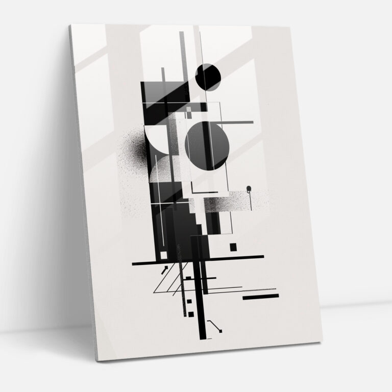 Suprematism Wall Decoration Glass Art - Suprematism, Glass Wall Art, Home Decoration, Glass Print