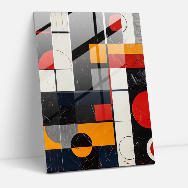 Suprematism Modern Art - Suprematism, Suprematism, Modern Art, Glass Print