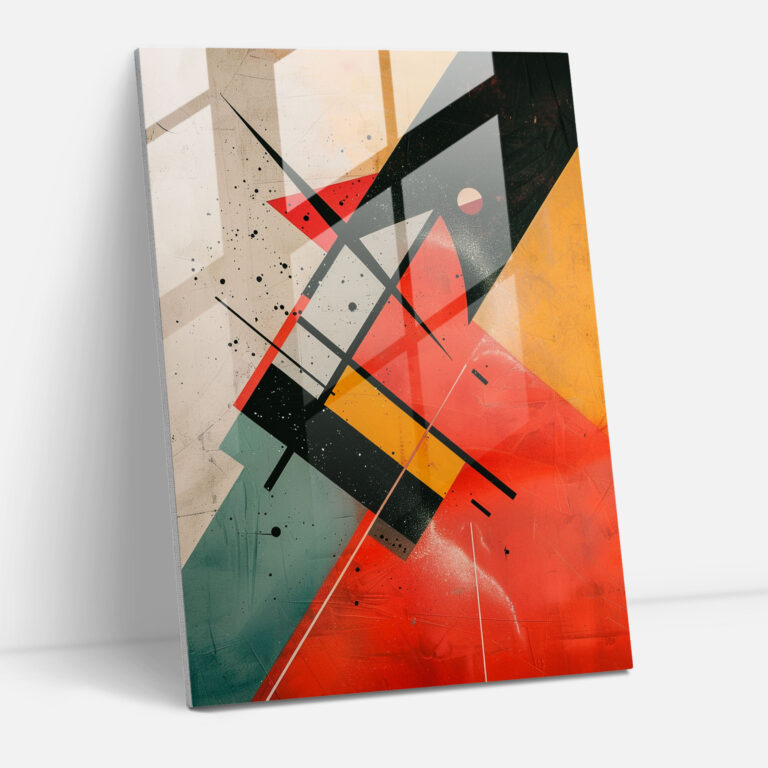 Suprematism Home Decoration - Suprematism, Suprematism, Glass Print, Modern Art