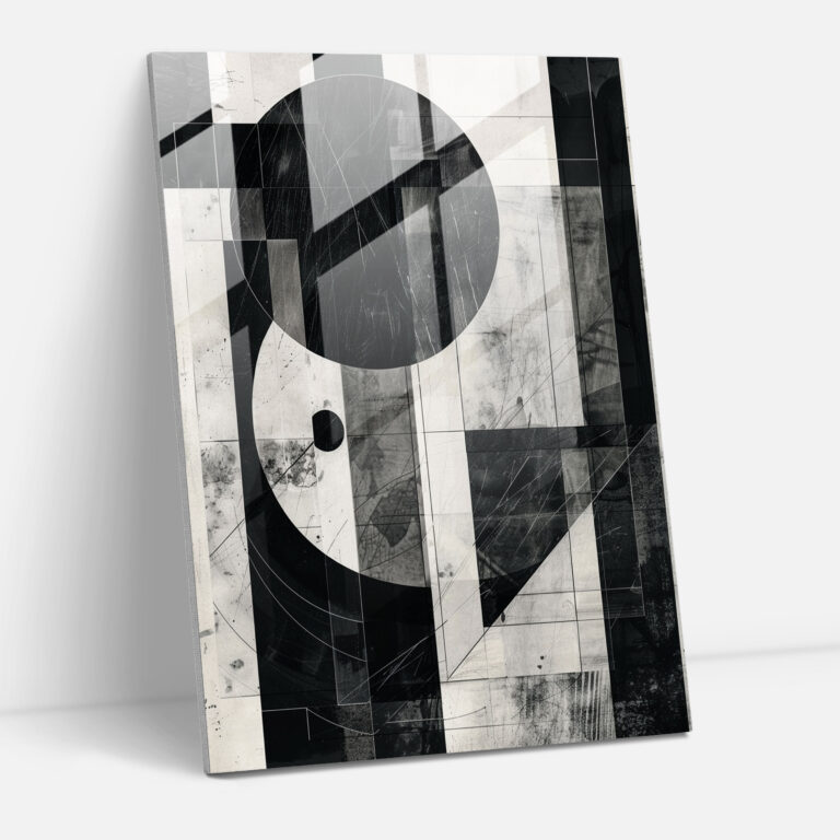 Suprematism Geometry Glass Print - Suprematism, Modern Art, Home Decoration, Glass Print