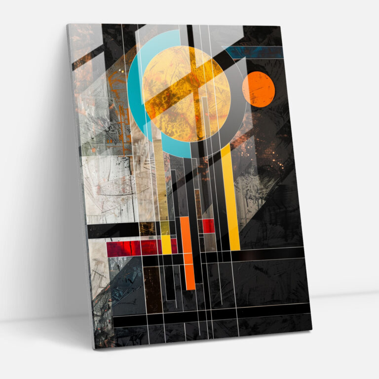 Bauhaus Suprematism Glass Wall Art - Suprematism, Suprematism, Wall Decoration, Modern Art