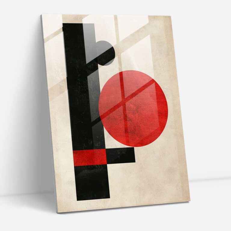 Red & Black Abstract Suprematism Home Decoration - Suprematism, Home Decoration, Suprematism, Modern Art
