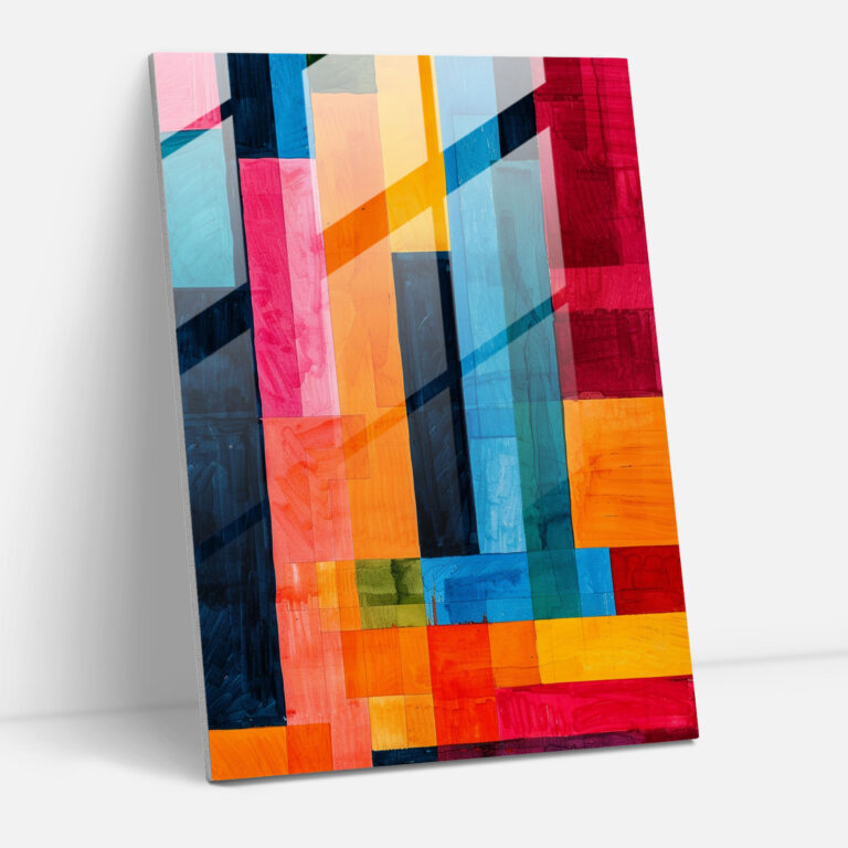 Suprematism Glass Wall Art - Suprematism, Glass Wall Art, Home Decoration, Glass Art