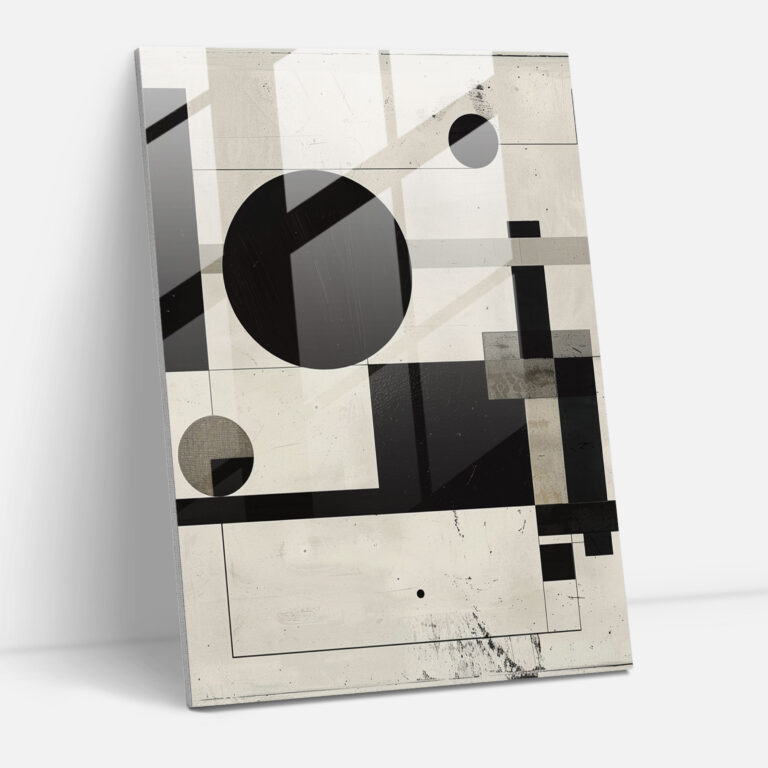 Suprematism Geometric Shapes Glass Print - Suprematism, Glass Wall Art, Modern Art, Home Decoration