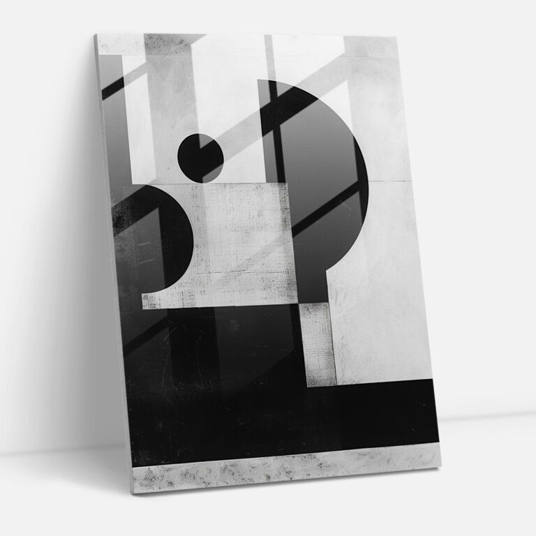 Intersection Of Shapes Glass Print - Suprematism, Glass Art, Suprematism, Glass Print
