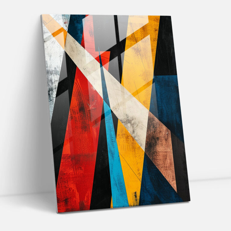 Intersecting Lines Suprematism Wall Decoration - Suprematism, Suprematism, Glass Art, Modern Art