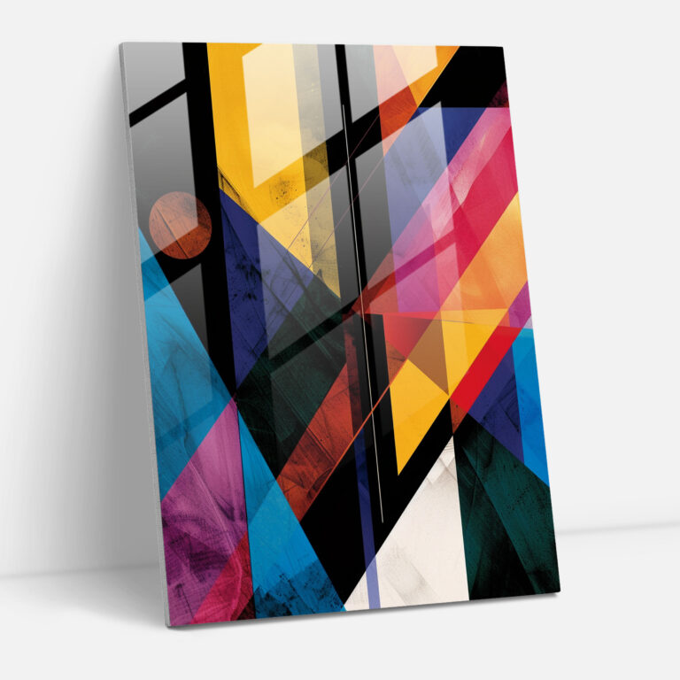 Suprematism Geometric Shapes Glass Print - Suprematism, Glass Print, Modern Art, Wall Decoration