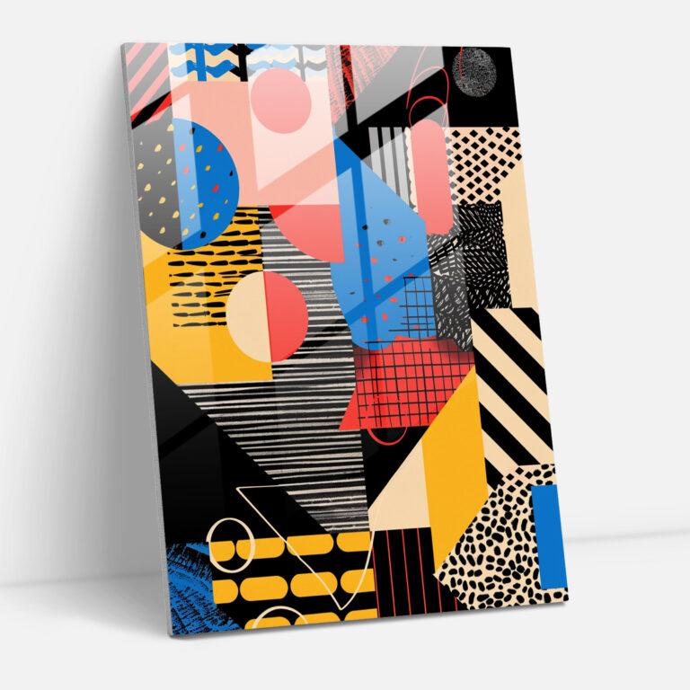 Suprematism Geometric Patterns Modern Art - Suprematism, Glass Wall Art, Home Decoration, Wall Decoration