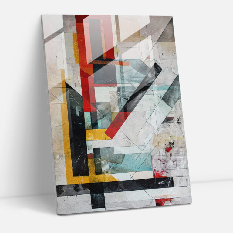 Suprematism Contrasting Elements Glass Wall Art - Suprematism, Glass Wall Art, Glass Art, Home Decoration
