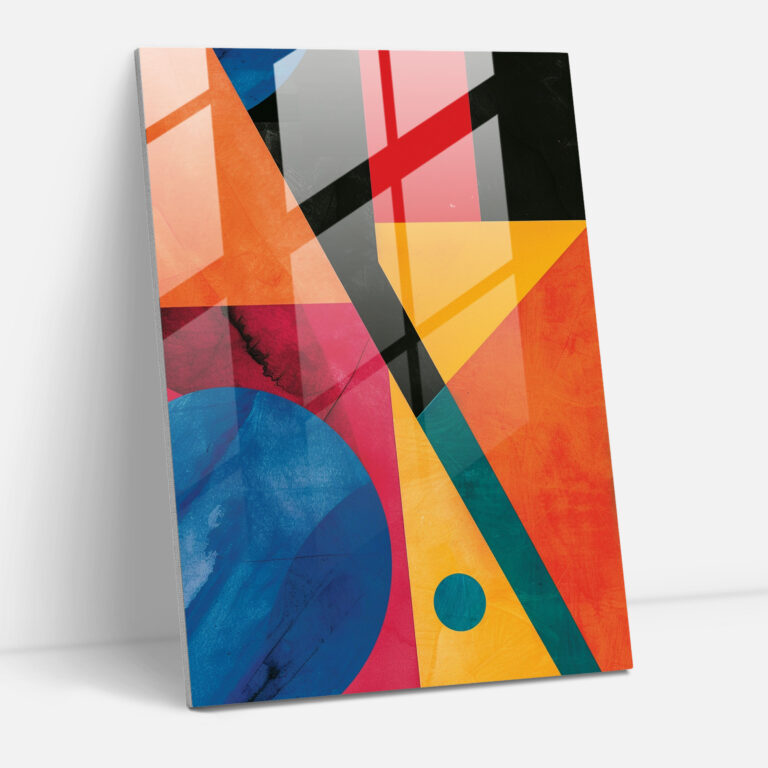 Suprematism Geometric Shapes Glass Print - Suprematism, Home Decoration, Suprematism, Glass Print