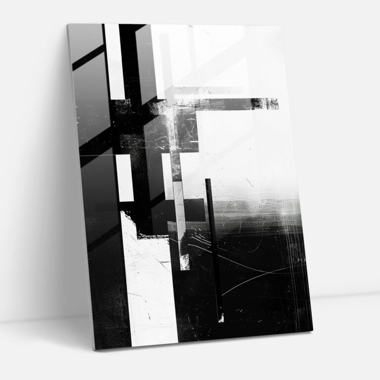 Suprematism Abstract Composition Glass Wall Art - Suprematism, Home Decoration, Glass Wall Art, Suprematism